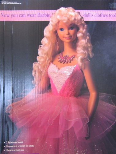Barbie My Size Doll 1992 with 3 Looks Colors May Vary