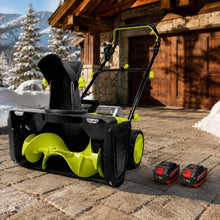 pedenencelia 20-Inch Electric Snow Blower, with Brushless Motor 2batteries