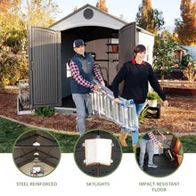 Lifetime 6402 Outdoor Storage Shed, 8 by 12.5 Feet; 2 windows