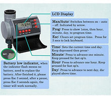 Watering Timer Digital Home Garden Water Timer Solenoid Valve Irrigation Controller System with LCD Display (Color : E) (D)