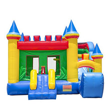 Inflatable HQ Commercial Grade Bouncing Castle Kingdom Bounce House 100% PVC with Blower and Slide Multicolor