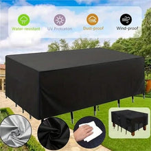 Furniture Cover Patio Furniture Set Cover Heavy Duty Outdoor Sectional Sofa Covers Table and Chair Large(Silver,320x320x70cm)