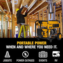 DEWALT 8125/6500- Watt Gas Powered Portable Generator with Idle Control, Covered Outlets and CO Protect -DXGNR6500 PMC166500