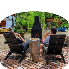 The Blue Rooster Casita Grill Chiminea Outdoor Fireplace Wood Burning Firepit and Pizza Oven