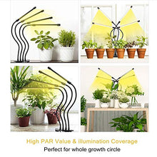 LED Grow Light Full Spectrum Flexible Timing Dimmable Clip Phyto Lamp 4 Heads Grow Lamp Foldable Plant Growth lamp 4 Pole Full Spectrum Clip Plant lamp can be timed.