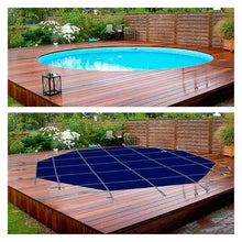 MZZKFC Heavy Duty Mesh Pool Cover for In-Ground Swimming Pools, Winter Pool Protector for Wooden Deck & Concrete Floor, 3 4 5 6 7 8 9 10 14 17 20 24 27 34 35 FT(Wooden Deck,10.5m-34 1/2')