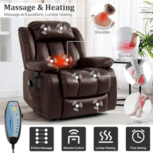 Infinite Position Dual Motor Power Lift Recliner with Heat Massage