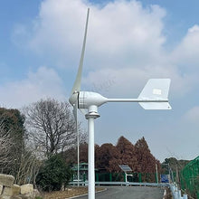 2000W Wind Turbine 12V 24V 48V Horizontal Wind Generator with Hybrid MPPT Controller for Home Use Free Energy Windmill (24V With Hybrid Controller)