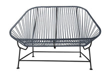 Innit Inlove Loveseat Grey Weave on White Frame