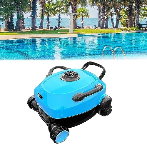 KANGJIEM Cordless Automatic Pool Cleaner, Wall Climbing Robotic Vac, Quick Charge, Powerful Suction, for Above & In-Ground Ground Pools, for Pool Surface Up to 1200 Sq.Ft