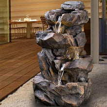Tabletop Fountain Imitation Stone Rockery Water Fountain Decoration, Outdoor Balcony Garden Courtyard Decoration, Circulation Pool Floor Landscape Decoration Tabletop Water Fountain