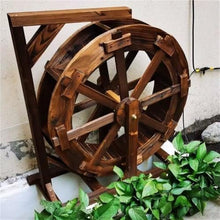 Wooden Waterwheel Fountain, Outdoor Garden Fountain, Large Freestanding Water Fountains for Yard, Pond Décor(15.4x37.4x41.7in)