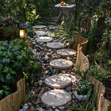 zktoermn Courtyard and Lawn Stepping Stones,Decorative Garden Stepping Stones, Patio Path Steps for Garden, Path, Lawn, Backyard(52x5cm)