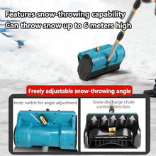 SEDAMORALLY Cordless Snow Shovel Electric Snow Blower 18ft Throw Distance, Adjustable Snow Removal Direction, Electric Snow Shovel for Driveway,Steps, Patio, Sidewalk Snow Removal 2Battery