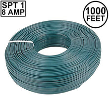 Novelty Lights 1,000 Foot Zip Cord Wire, Green, 18 Gauge, SPT-1