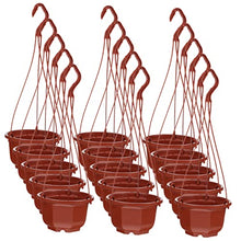 15 Sets Plant Small Balcony Decoration Basket Patio Chlorophytum Decor Planter and Coffeexcm Drainage for Scindapsus Round Pot Plants Garden Flower Orchid Porch Pots (Coffeex4pcs 13X7.5CMx4pcs)