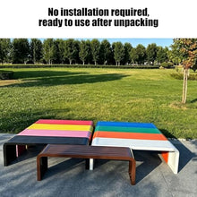 Vttui Patio Bench, Backless Patio Bench, Outdoor Park Bench 100cm