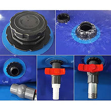Gzhenh Folding Water Container, Outdoor Folding Water Bag Car Water Carrier Container with Spigot Water Leak Proof for Sport Camping Hiking Picnic BBQ (Color : Blue, Size : 1875L/2.5x1.5x0.5m)