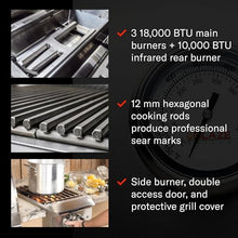 Blaze Professional LUX 3-Piece Outdoor Kitchen Package – 34-Inch Natural Gas Grill with Access Door & Grill Cover