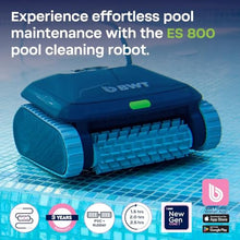 BWT ES800 Corded Pool Robot - Automatic Robotic Pool Cleaner with App Control, 4000 GPH Suction, Smart Gyroscopic Navigation, Wall & Waterline Scrubbing for Pools up to 49 Ft