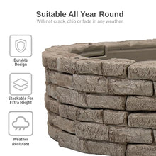 RTS Home Accents Rock Lock Raised Garden Bed Kit 96" Oval