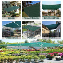 GJZDPMY 90% Dark Green Patio Umbrella Canopy 6m x 15m Replacement Cover UV Protect Easy Installat for Outdoor Garden & Deck Use