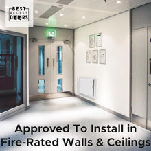 Best 22" x 30" Insulated Fire Rated Metal Access Panel - Insulated Wall Access Door with Flange, 3-Hour Rated, 20-Gauge Galvanneal Steel, LEED Compliant, BA-FRI