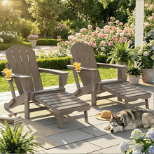 Seeheool Stylish Folding Fire Pit Chair,Adirondack Chair Set of 2,Outdoor Fire Pit Chair