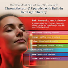 DYNAMIC SAUNAS Madrid Elite 3-Person Infrared Sauna with Red Light Therapy