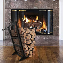 DJVHSRI Iron Wood Storage Rack Firewood Rack Firewood Support Rack Wood Stacking Rack Shelf Bracket,