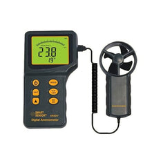 FRAHS Mini Digital Anemometer, Wind Speed Gauge Temperature Air Flow Tester Thermometer, Backlight Wind Speed Meter for Measuring Wind Speed