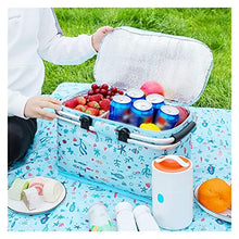 Outdoor Portable Picnic Basket and Picnic Mat Set Folding Picnic Camping Lunch Bag Insulated Cooler Bag (Color : B Size : 42 * 23 * 23cm) (C 42 * 23 * 23cm)