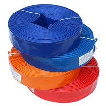 WXQAMZDM Heavy Duty Reinforced PVC Lay Flat Discharge and Backwash Hose for Swimming Pool Water Transfer Pump (Red 75mm/3in)
