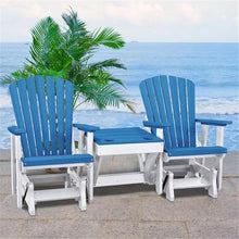 American Furniture Classics 515BW-K Double Center Table Glider, Blue