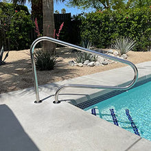 MSHOSAC Pool Handrail,304 Stainless Steel Pool Handrails - Anti-Slip Staircase Safety Rail, 440lbs Capacity, Easy Installation, Durable & Stable Design for Swimming Pool & Stair Use