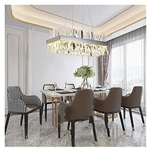EPIFANIA Ceiling Light, LED Chandeliers, Luxury Modern LED Crystal Chandelier Lighting AC110V 220V Light Fixture Compatible with Dinning Room Living Room
