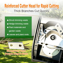 Electric Wood Chipper Garden Shredder & Leaf Mulcher