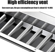 Tabletop Propane Grill 4-Burner Portable Camping Gas Grill Stainless Steel for Outdoor Cooking Patio Garden BBQ Picnic Tailgating Trip Home Use 172x39cm