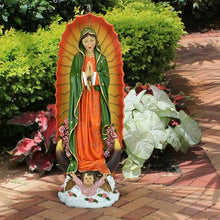 Design Toscano Virgin of Guadalupe Religious Garden Statue, 33 Inch, Large, Resin, Full Color Finish