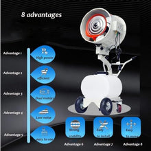 Acivirdde Portable Industrial-Grade 550w High Velocity Oscillating Standing Misting Fan for Patios and Shops