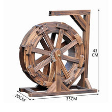 Wooden Water Fountain Water Wheel for Garden Patio Pond Pool, Fountain Farmhouse Ornamental Waterfall Fountain, Feng Shui Wheels Fountain Yard Decorative Outdoors, Wheels Yard Decorative Outdoor ( Siz