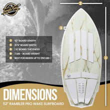 South Bay Board Co. Wakesurf Board Faux White/Gold