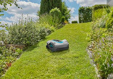 Gardena Sileno Life: Robot Lawnmower for Area up to 1250 m², Easy-Pass Function, Slopes up to 35%, Quiet, Version FR/NL (15103-26)