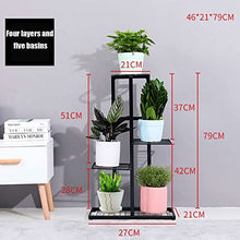 RWGOVLU Plant Stand 4/6 Layers Iron Shelf For Flower Stand Shelves Plant Stand Flower Pot Holders For Balcony Living Room Garden Outdoor Dekoration Indoor Plant Stands ( Color :