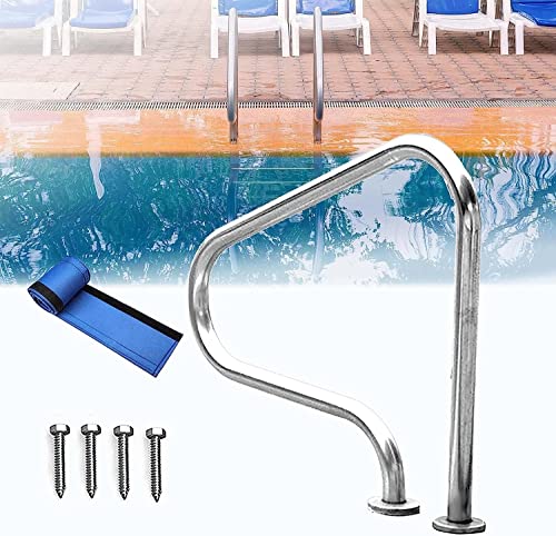 BSNANCA Pool Railing Pool Handrail Swimming Pool Safety Hand Rail Pool Rail Pool Railing Pool Handrails Easy Mount Hand Rail Swimming Pool Railing Handrails f