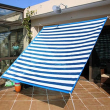 75% UV protection Sunshade Net Mesh Sail Sun Shelters,Blue and White Sunscreen Fabric Shade Netting,Use in Striped Car Plant Insulation Shading Net (10mx45m/32.8ftx147.6ft)