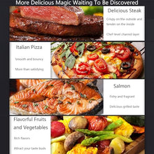 GESAIDES Electric Steak Grill, Portable Broiler, 800℃ Stainless Steel Barbecue Grill with 10-Tier Adjustable Rack, Steak Cooker Machine for BBQ, Toast, Grill