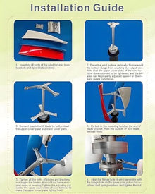 3000W/5000W/6000W/8000W Wind Generator for Home Portable Wind Turbine Generator Kit with 3 Blade/Controller for Solar Wind Power Manufacturer Equipment,Light Wind Start 24V-3000W