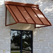Awntech Houstonian Open-Side Fixed Awning, 44" W x 24" H x 24" D, Bronze