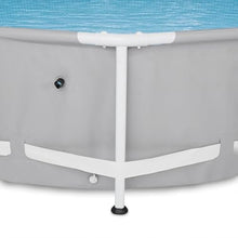 12ft x 30in Metal Frame Round Above Ground Swimming Pool with Cartridge